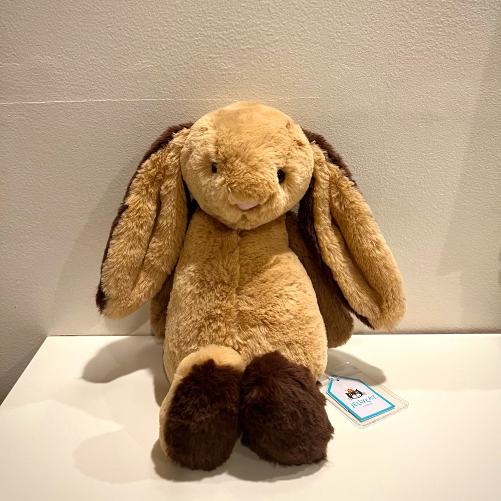 Jellycat Bashful Patchwork Brown Bunny